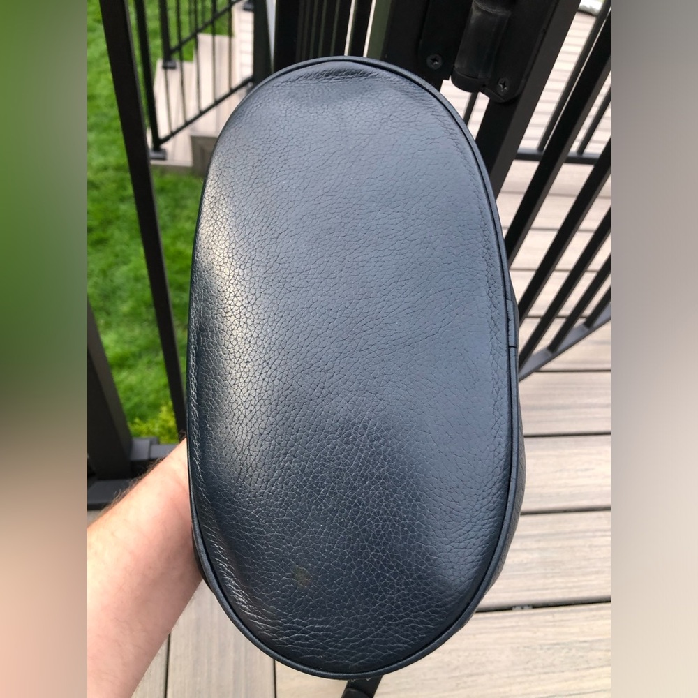 Coach Vintage Navy Blue Pebble Leather #4903 Sonoma Flap Crossbody Handbag - Picture 5 of 15